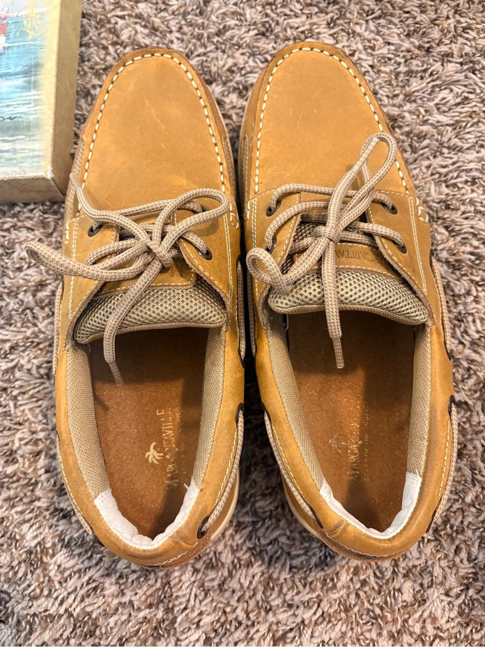 Margaritaville Men's Tan Boat Shoes